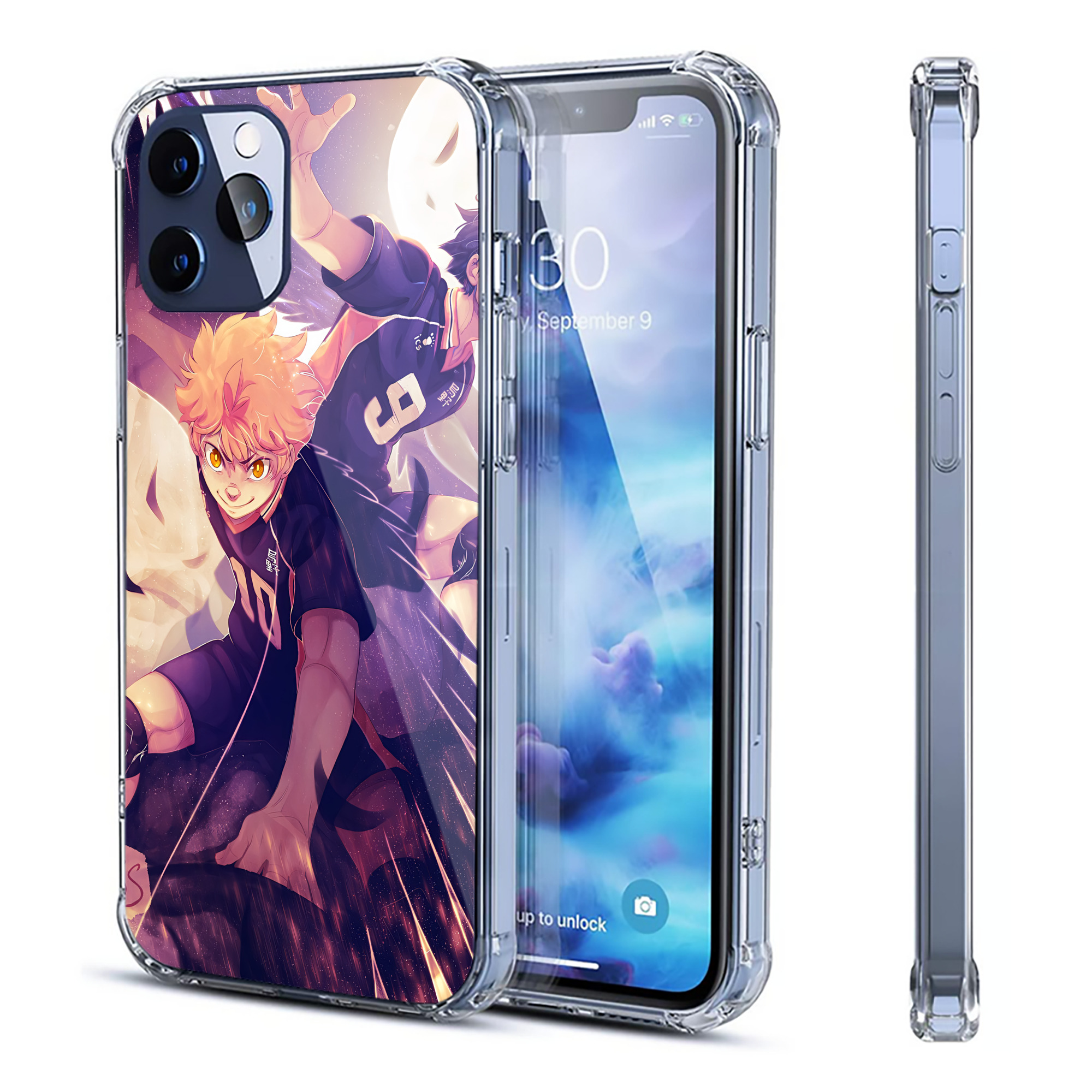（画像用） ハイキュー!! Haikyu!! 【iPhone 12シリーズ対応】透明スマホケース（クリアソフトケース）